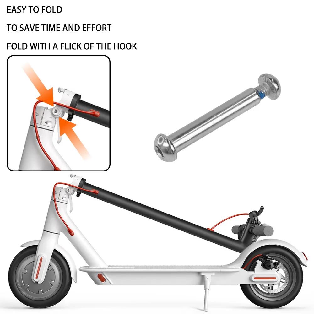 Scooter elettrico cerniera bullone riparazione serratura in acciaio temprato bullone fisso vite gancio pieghevole per Xiaomi MIJIA M365 parti di