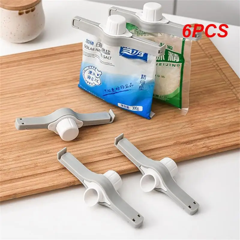 

6PCS Fresh-keeping Sealing Clamp Secure And Sealed 13.7 * 5.2cm Wholesale Kitchen Tools Feeder Sealing Clamp