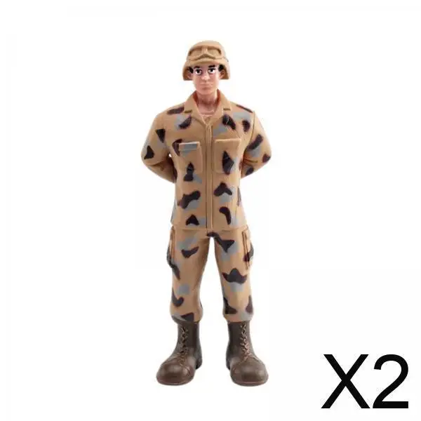 

Realistic Mini People Miniature Figurine PVC Model Kit Movable Figure for Construction Scene and Layout