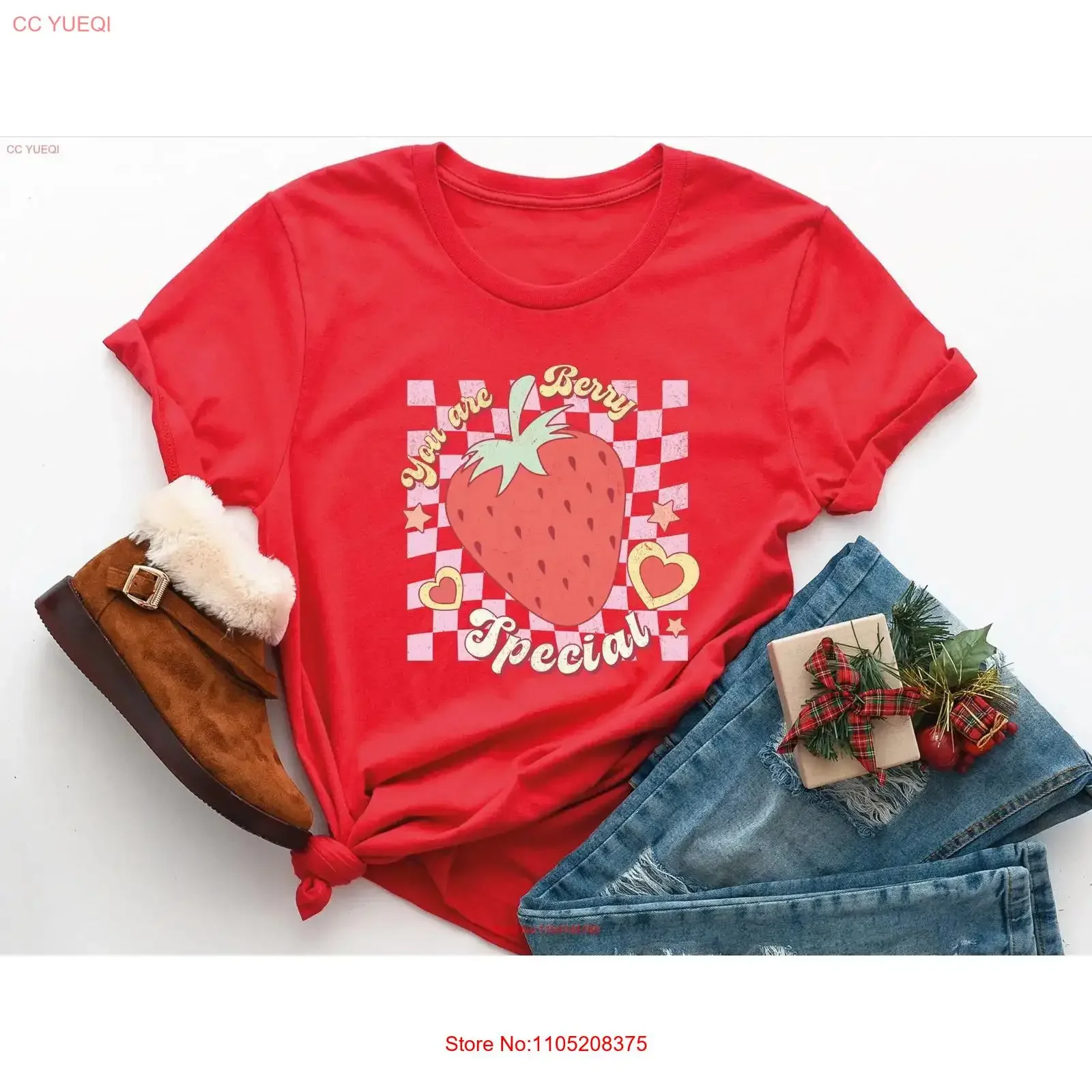 

You Are Berry Special Vintage Strawberry T Shirt Retro SweaT Y2K Aesthetic vintage Washed Stretched Casual homme Breathable