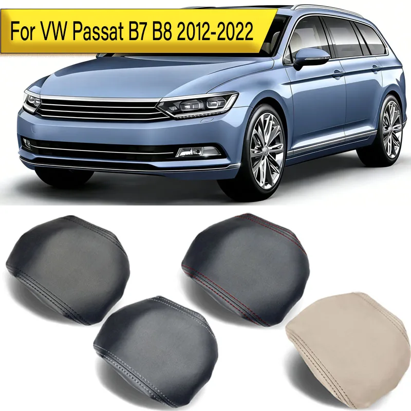 ل VW باسات B7 B8 2012 2013 2014 2015 2016 2017 2018 2019 2020 2021 2022 الجلود سيارة الداخلية غطاء مسند ذراع السيارة