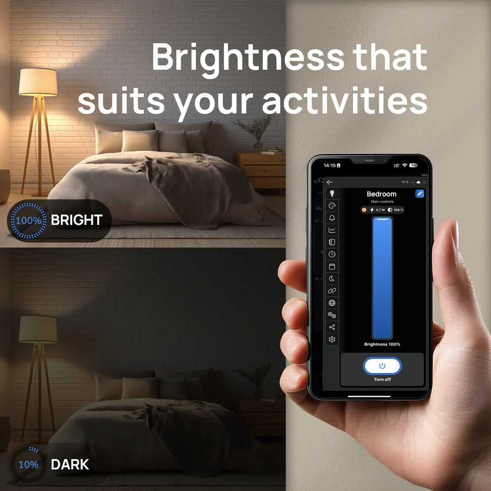 Shelly Dimmer 0/1-10V PM Gen3 Wi-Fi Bluetooth Operated Smart Dimming Controller With Power Measurement Precise energy consumptio