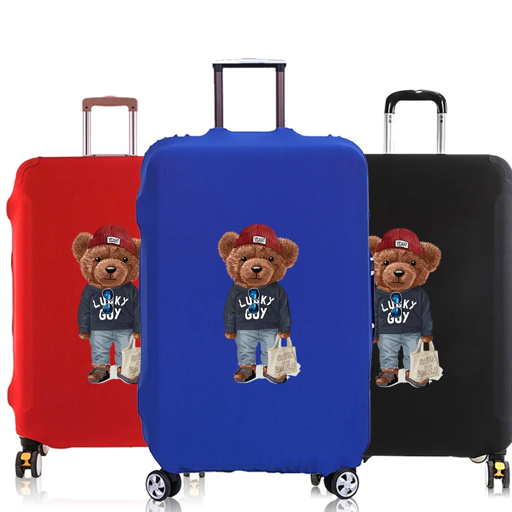 Luggage Cover Protective 18 to 30 inch Baggage cover Travel Suitcase covers stretch Travel Accessories cute bear Print Series