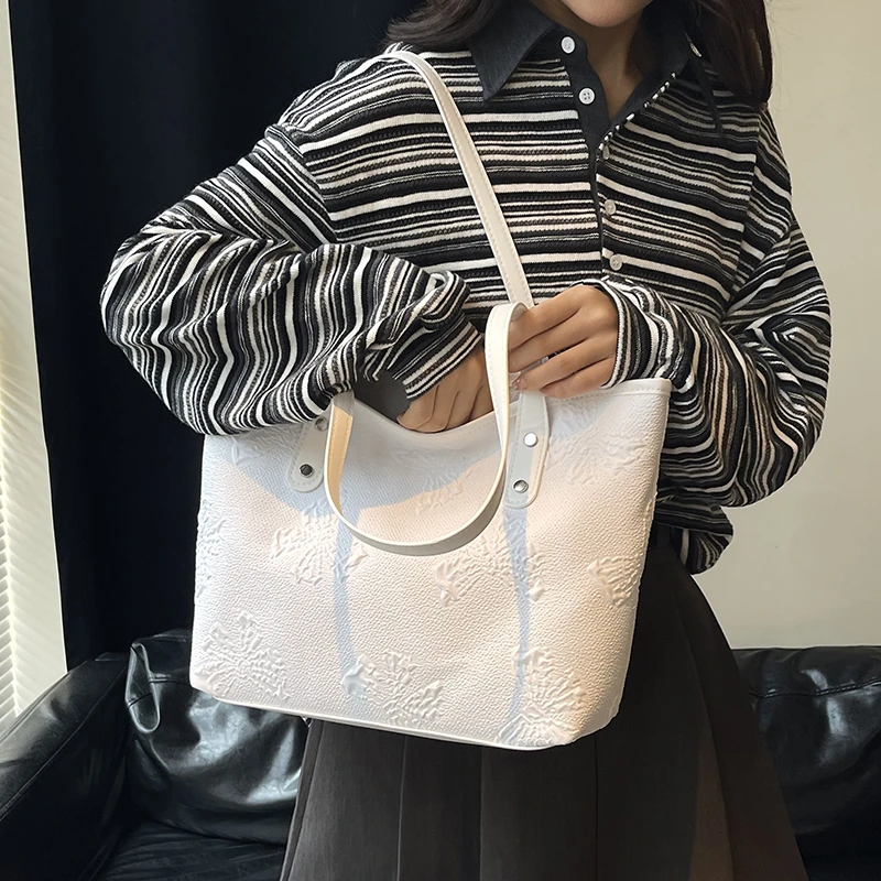 

Elegant Women Leather Luxury Classic Designer Fashion Tote Shoulder Bag Crossbody Handbag For Daily Urban Chic