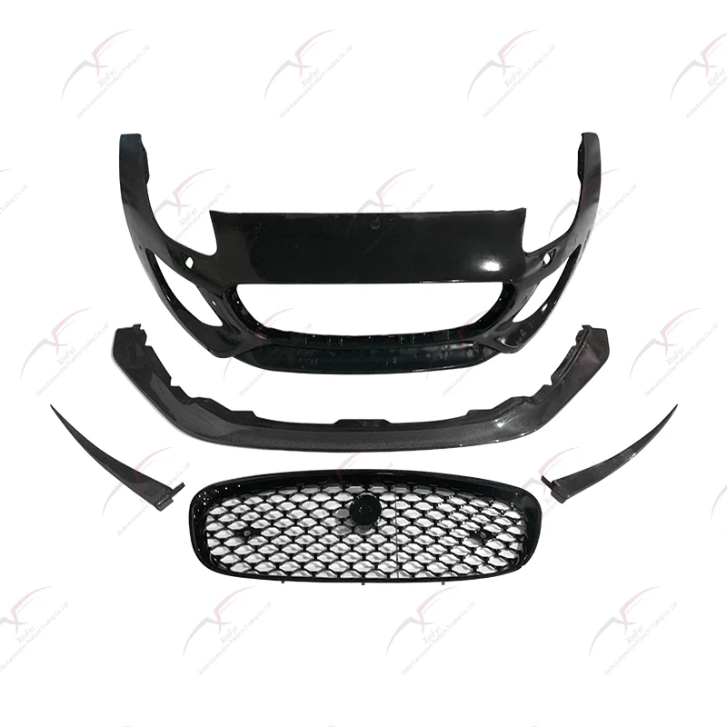 2013-2020 F-TYPE Front Bodykit Carbon Fiber Decorative Modification Accessories including Front Bumper Lip Grille All New