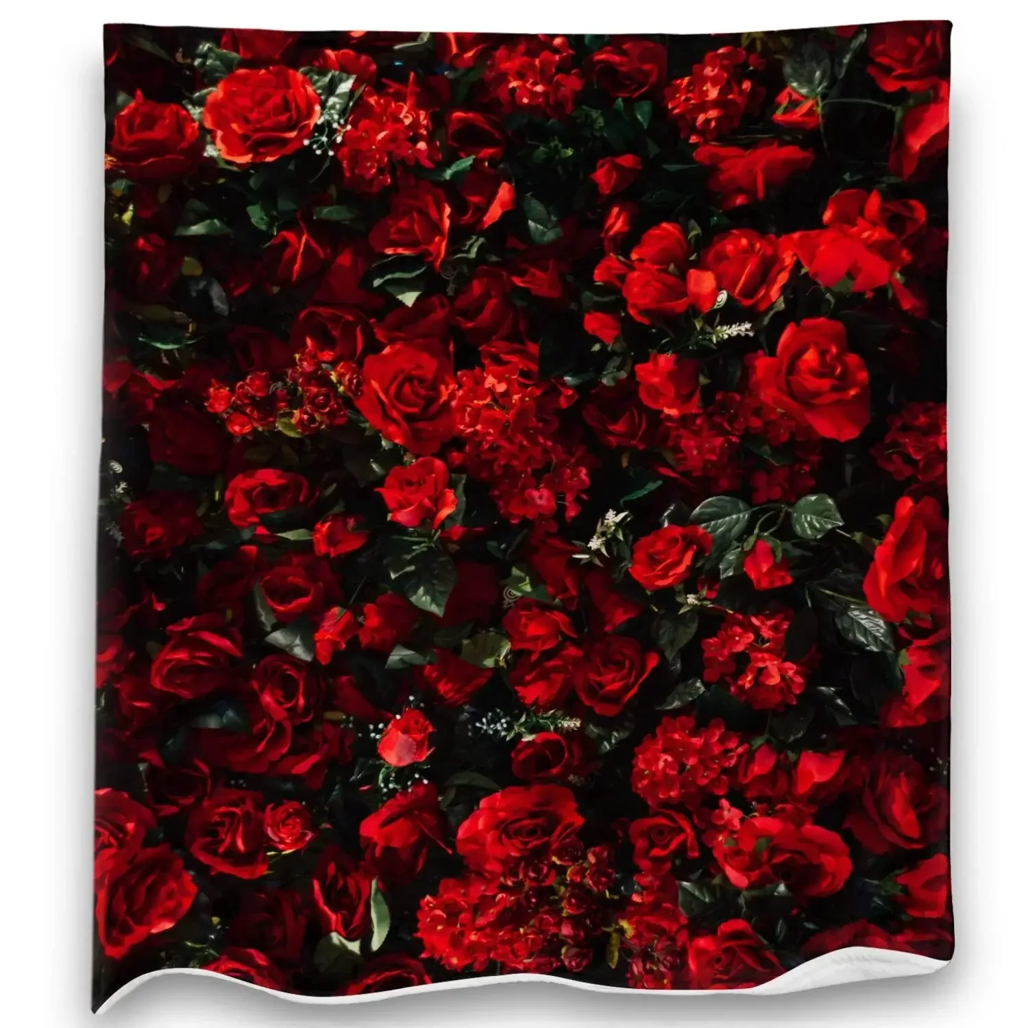 

Red Rose Blanket Rose Flowers Throw Blanket Soft Warm Premium Flannel Blanket for Sofa Chair Bed Office Travelling Camping Gifts