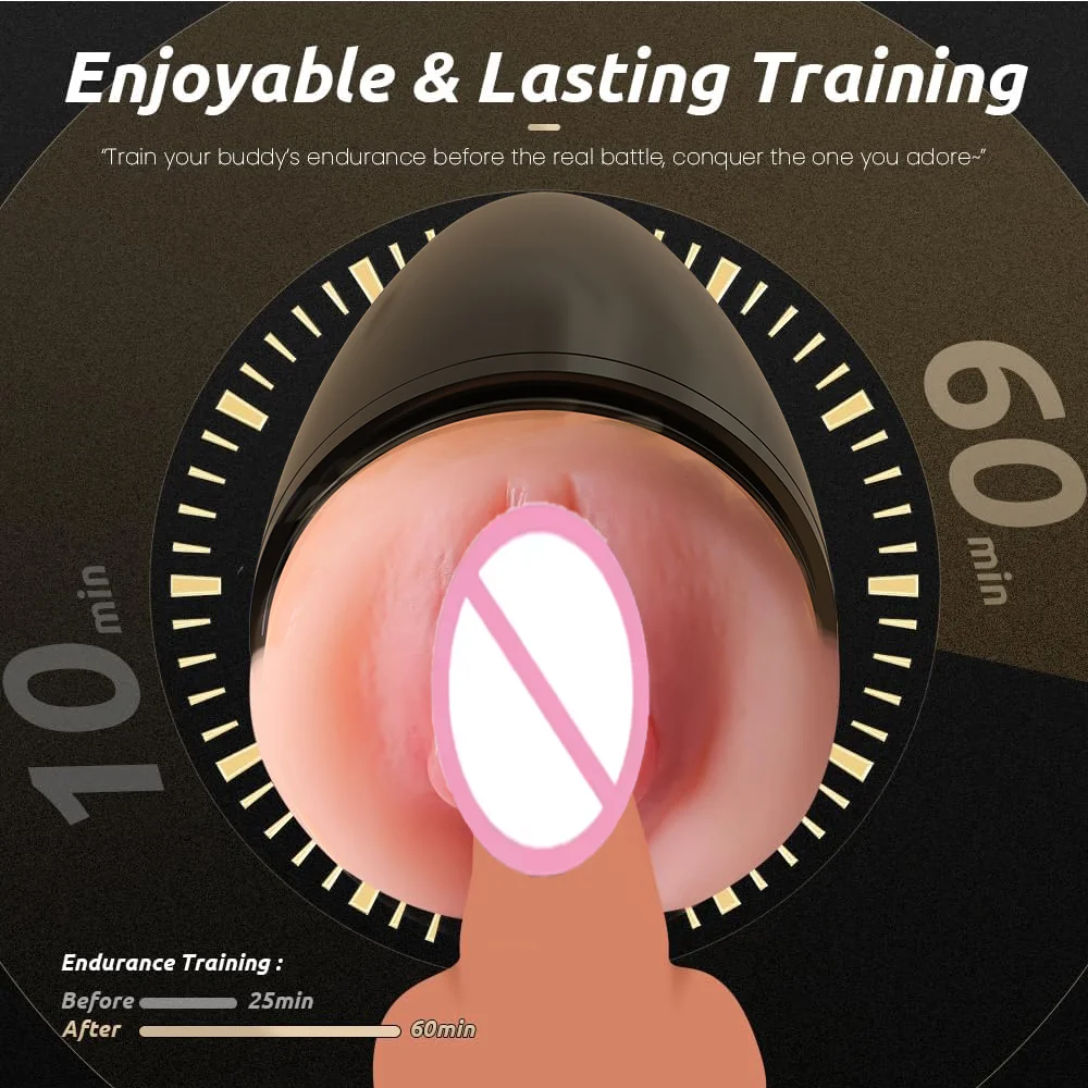 Vibrating Male Masturbator Cup Penis Stroker Pocket Pussy Vibrator Sex Toys For Men view 4