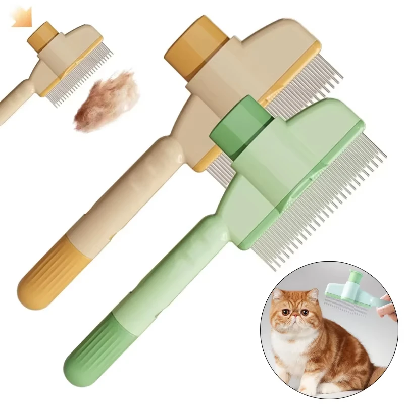 

Cat Grooming Massage Brush Combs Professional Pet Comb Self-cleaning Hairs Cleaning Bath Brush For Pet Products Supplies
