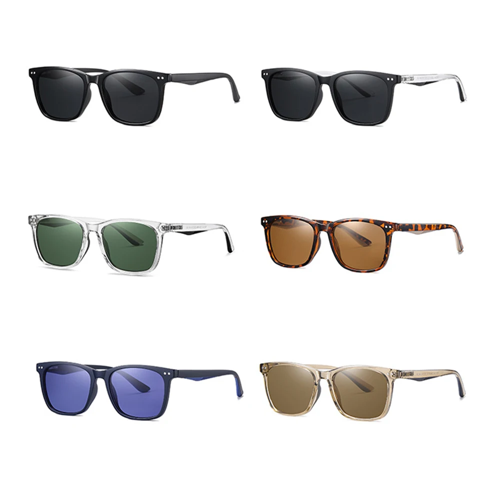 

New Polarized Lens Fashion Retro Sunglasses Men Women Square Sunglasses TR Frame Classic Sports Sun Glasses Anti Glare Eyepiece