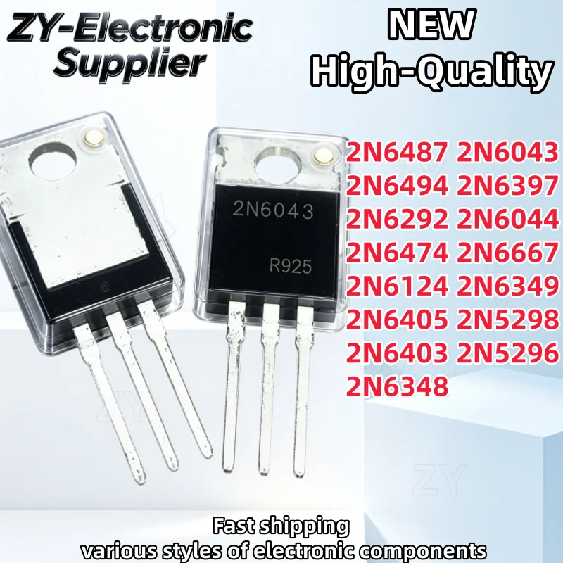 10PCS 2N6487 2N6043 2N6494 2N6397 2N6292 2N6044 2N6474 2N6667 2N6124 2N6349 2N6405 2N5298 2N6403 2N5296 2N6348 TO-220