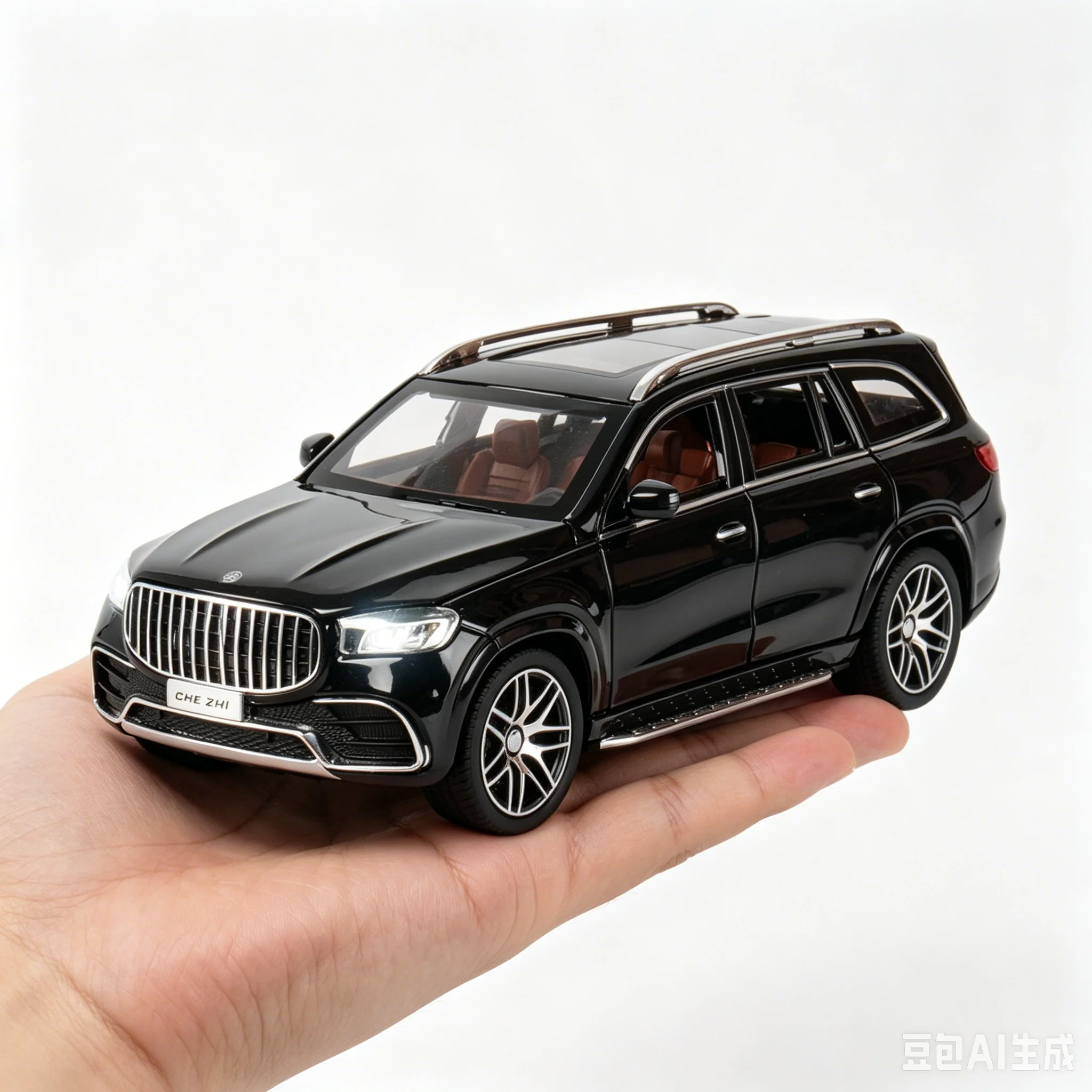

1:24 GLS63 SUV Alloy Car Diecast Model Sound & Light Pull Back Toy Car Central Control Ornaments Trendy Display Ornament Toy