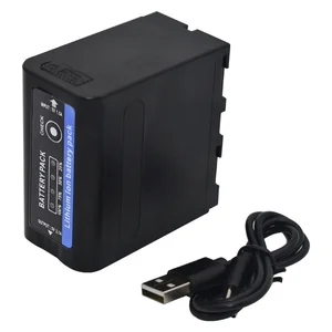 Battery with LED energy indicator for Sony, USB-SAID, 10000MAH, NP F970, NP-F980, F960, F550, F570, F750, F770, MC1500C, 190p 12 Main Sales Battery NPF970 - №6