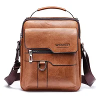 Bolso de hombro de marca para hombre para iPad de 9,7 "", bolsos cruzados con solapas de cuero PU para hombre, bolso de mensajero sólido con solapa de negocios para hombre, bolso de viaje