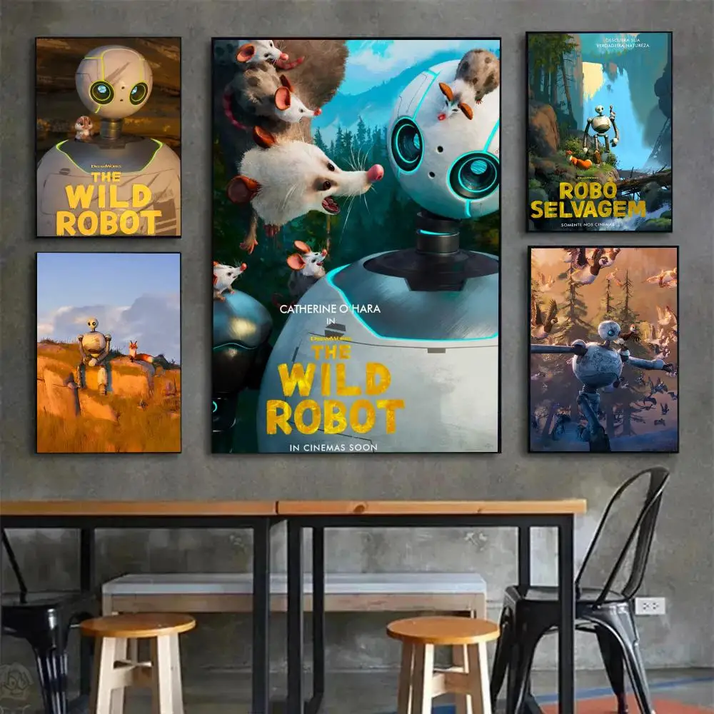 W-Wild Robot Poster  Poster Wall art print art suitable for living parlor home decoration gift