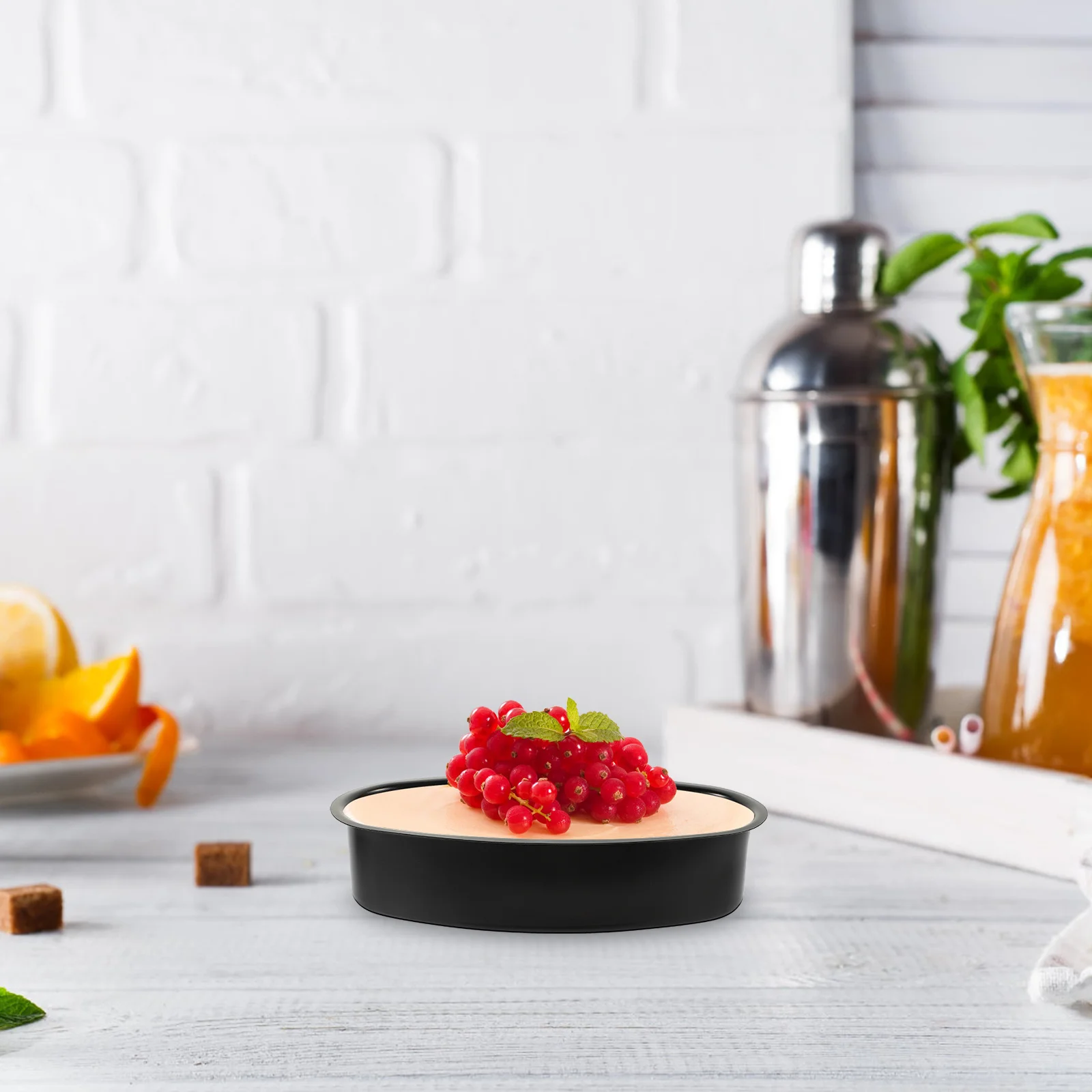 

Oval Carbon Steel Baking Pan Non-Stick Heavy Duty Cake Mold for Kitchen Oven Use Multi-Function Chiffon Cheesecake Pizza DIY