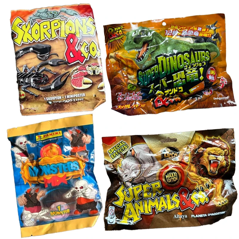 

Genuine Capsule Toy Monster-Mix Rubber Bouncing or Scorpions Animals Dinosaur Soft Rubber Kneading Surprise Blind Bag Fun