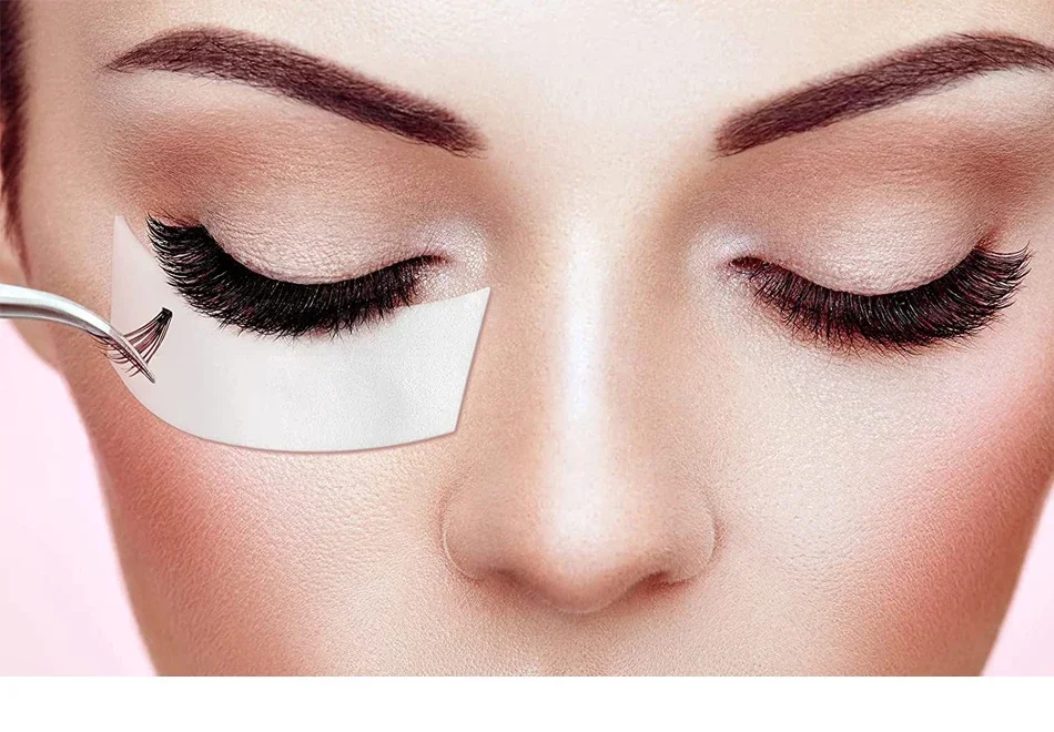 110 Stück/Rolle Augen-Wimpern-Gel-Pads Klebeband Wimpernverlängerungs-Aufkleber Augenpad Make-up-Zubehör Klebebänder Unter-Augen-Patches Schaumstoff – Detail 1