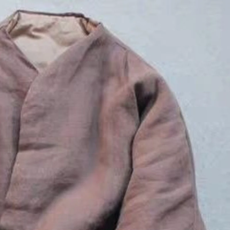 Women's Autumn Spring Top Coat Cotton Coat Shawl Flowing Hemp Color Blocking Button Warm Retro Comfortable Casual Soft Versatile