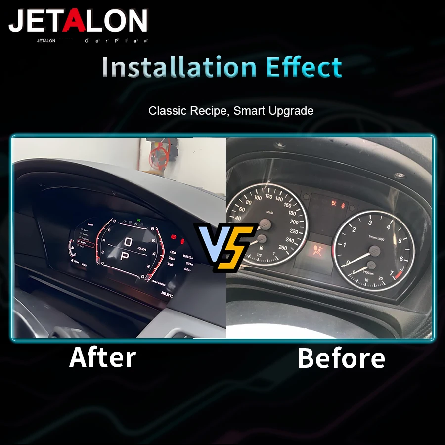 12.3 بوصة لينكس سيارة LCD لوحة القيادة لسيارات BMW 3 Series E90/E91/E92 2005-2012 عداد السرعة الرقمي أداة قمرة القيادة الافتراضية