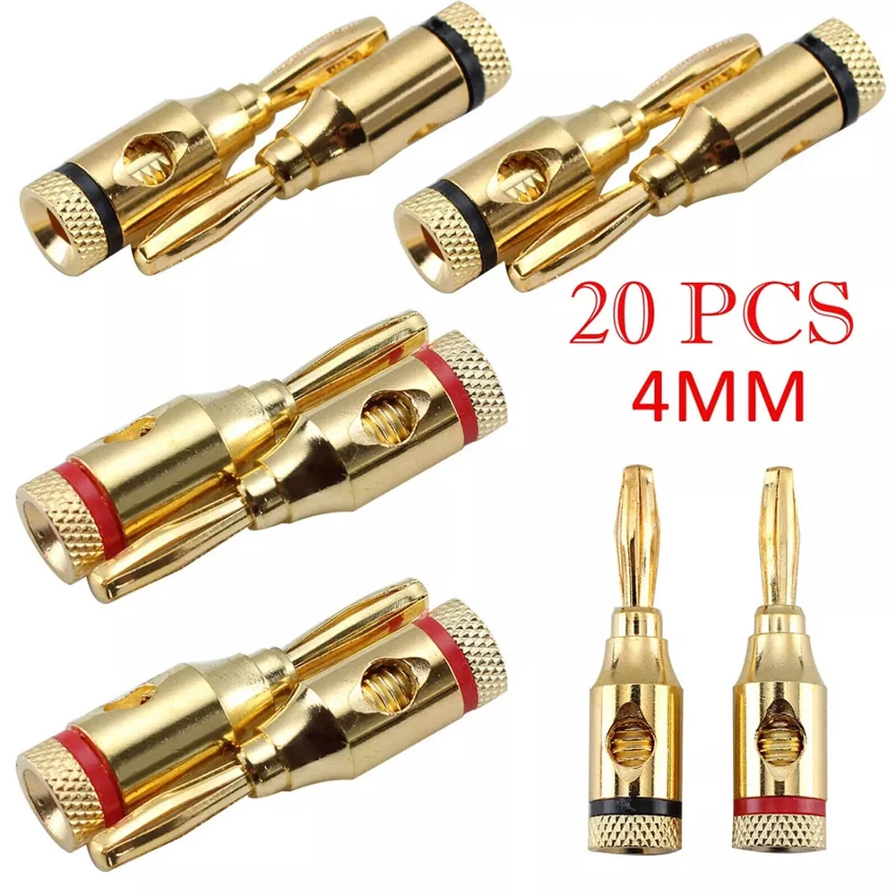 20-conectores-de-Audio-tipo-banana-de-4mm-banhados-a-ouro-para-cabos-de-alto-falante-e-amplificador-tipo-parafuso
