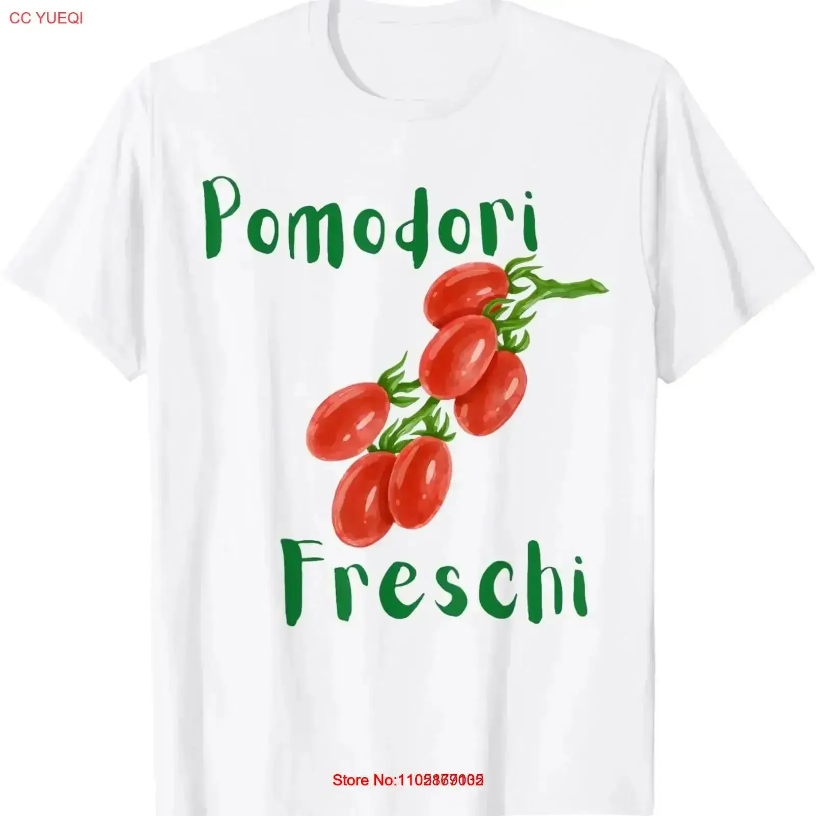 

Pomodori Freschi Fresh Tomatoes Italian summer T Shirt vintage Washed Slightly Casual Top For Everyday Wear Stretched vintage
