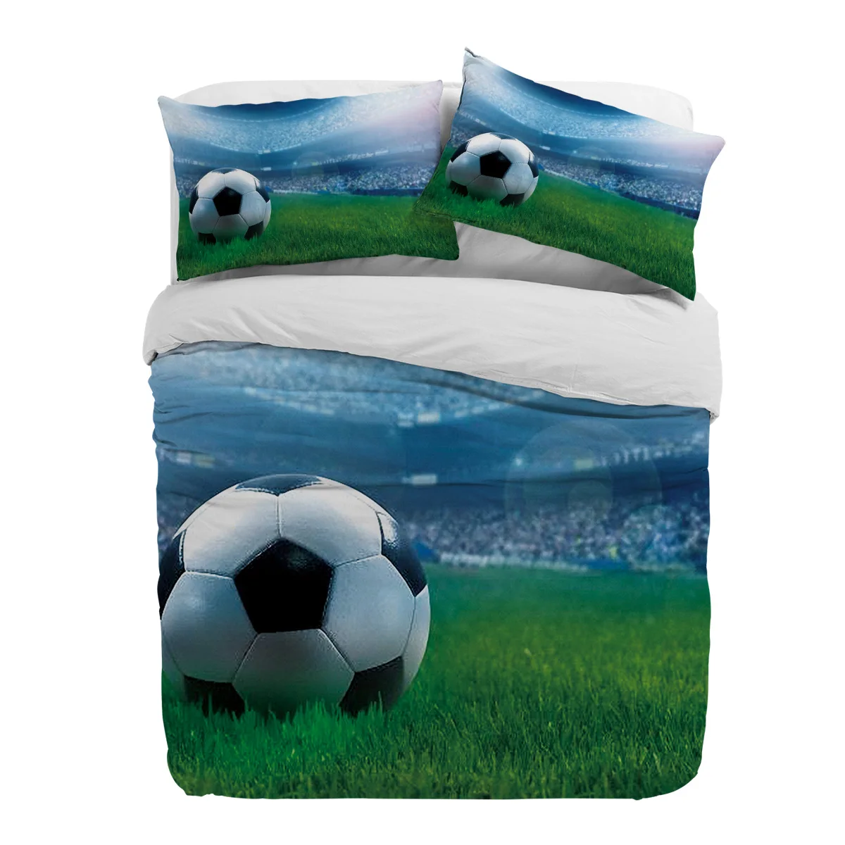 

Football Sports Stadium Soccer Duvet Cover With Pillow Case Custom 3pcs Bedding Set Quilt Cover Double Bed Home Textile