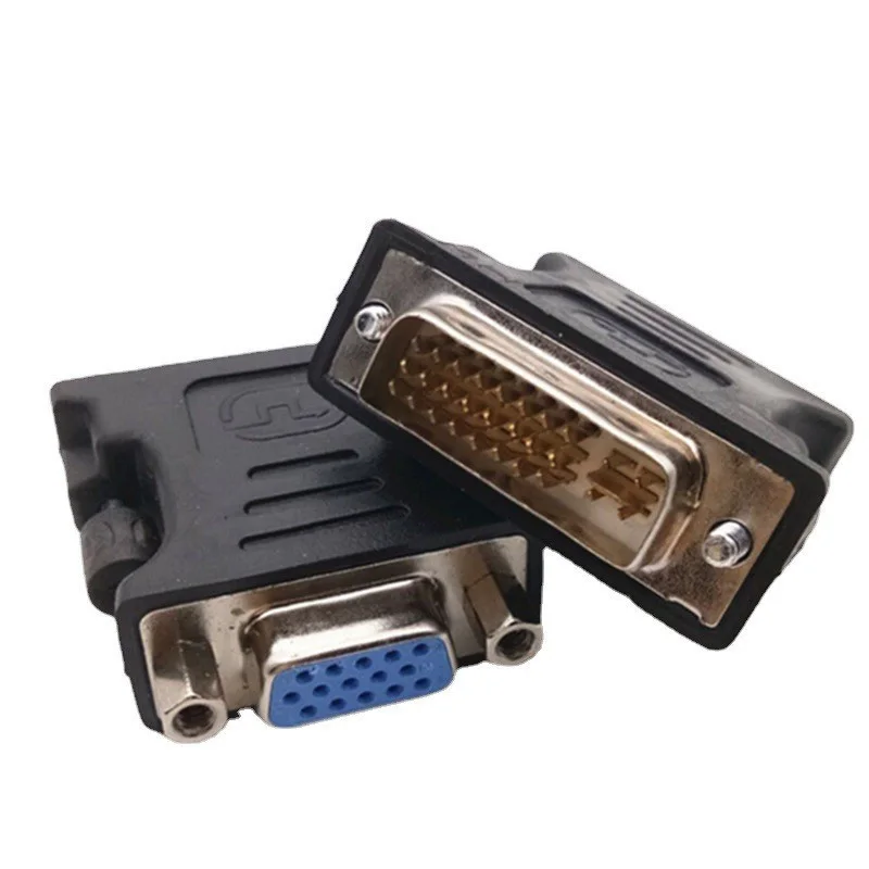 20PCS 24+5 DVI-I Male to VGA 15Pin Female Adapter Video Converter HDTV LCD Moniator Adapter DVI to VGA