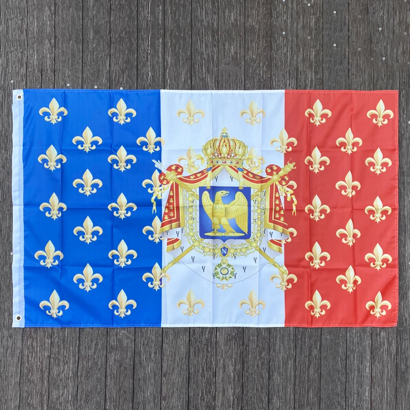 xvggdg   Royal Standard Napoleon France Flag Polyester Banner Custom flag