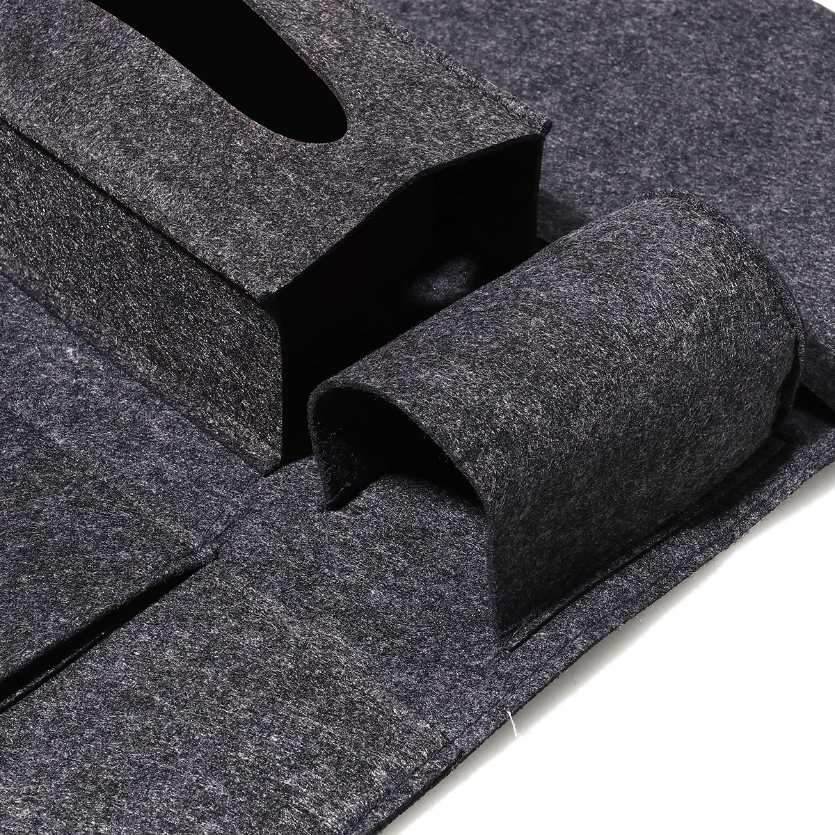 

Car Storage Bag -backseat Organizer for Kids Pocket Multifunction Tan Auto Hanging Black