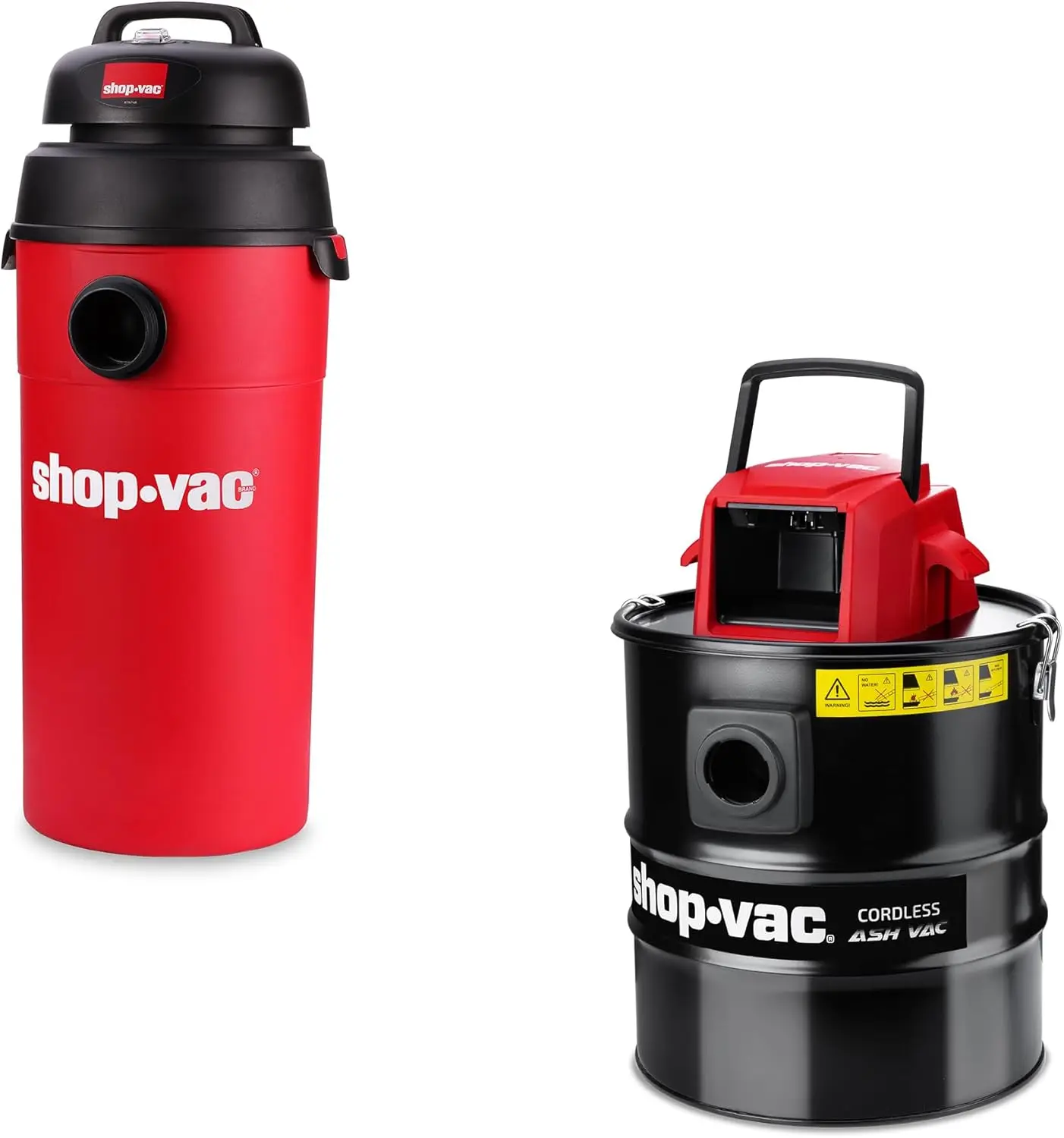 5 Gallon 5.5 Peak  Wet/Dry Vacuum And 5 Gallon 9.0 Peak Kpa Ash Vacuum