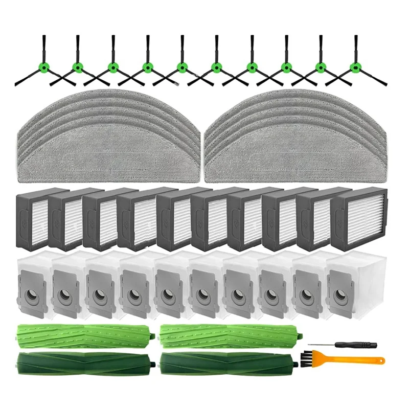 

Compatible For Irobot Roomba Combo I5, I5+,J5, J5 Plus Replacement Parts Main Side Brush Filter Mop Dust Bag