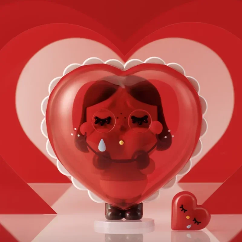 팝 마트 CRYBABY 사랑 시리즈에 대한 울음 블라인드 박스 장난감 카와이 애니메이션 액션 피규어 Caixa Caja 서프라이즈 미스터리 박스 인형 소녀 선물