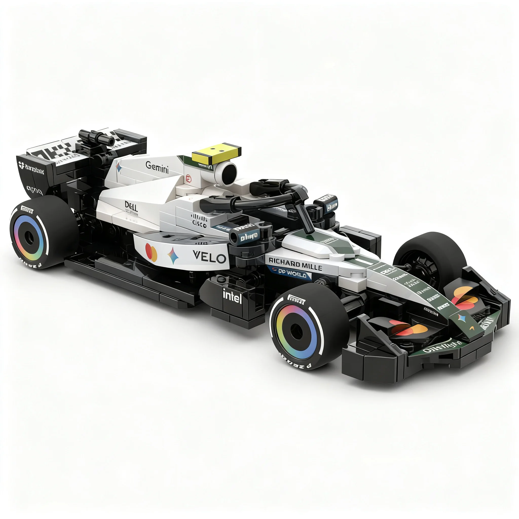 256pcs MOC F1 McLarened MCL40 Silverstone City Champions Model Building Blocks Christmas Gift Architecture Toys Art Education