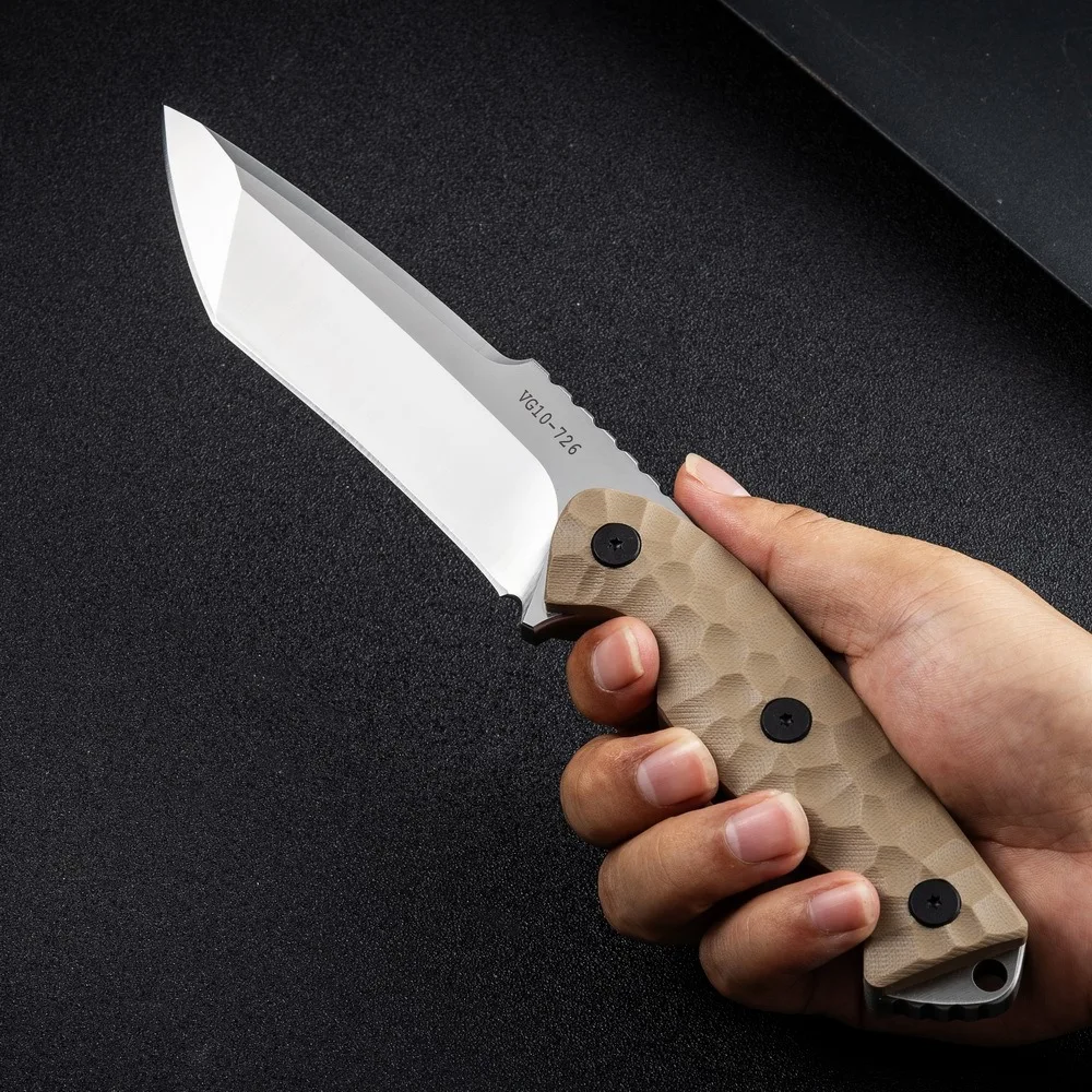 Trskt Gravity Camping Survival Knife ,8MM Thickness Tactical Knives ,Outdoor Knives ,Edc Tool With Kydex Dropshipping