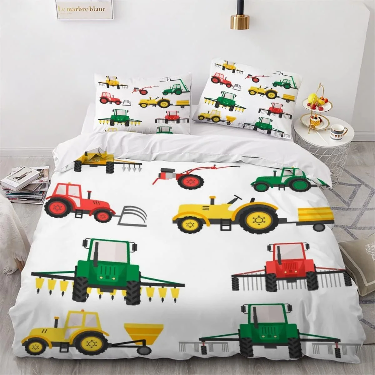 

Exquisite Monster Trucks Jam Cartoon Cars Bedding Set Duvet Cover Comforter Bed Adult Youth Kids Girls Boys Birthday Gift
