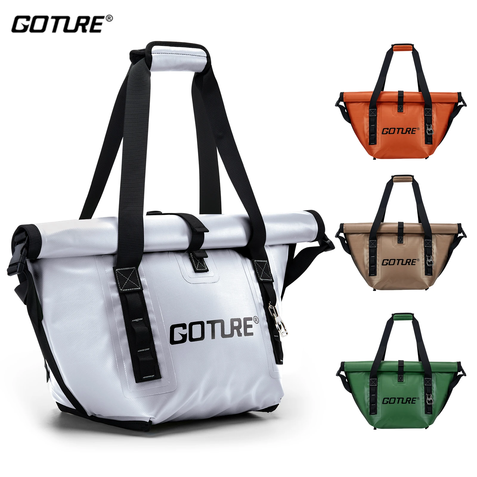 Goture Portable Multifunctional 20l Pvc Fishing Insulation Fresh Messenger Ice Bag Water Container High Capacity Storage Bag