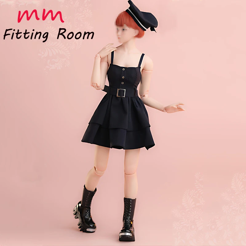 

Worldbox CA026 1/6 scale female ‌black strap dress white top fit 12'' action figure body AT203 doll accessories