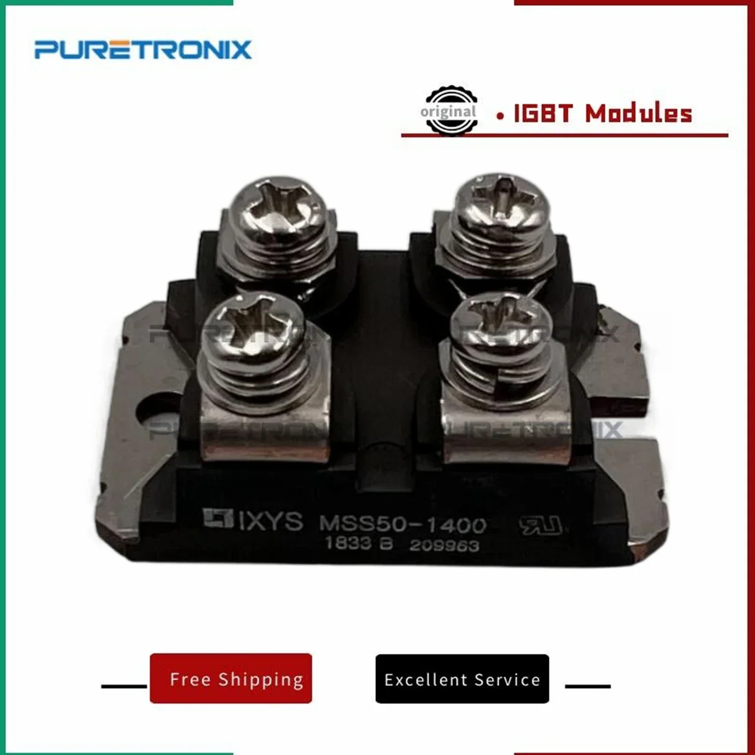 MSS50-800 MSS50-1200 MSS50-1400 MSS40-1200 SCR وحدة 4-دبوس ISOTOP