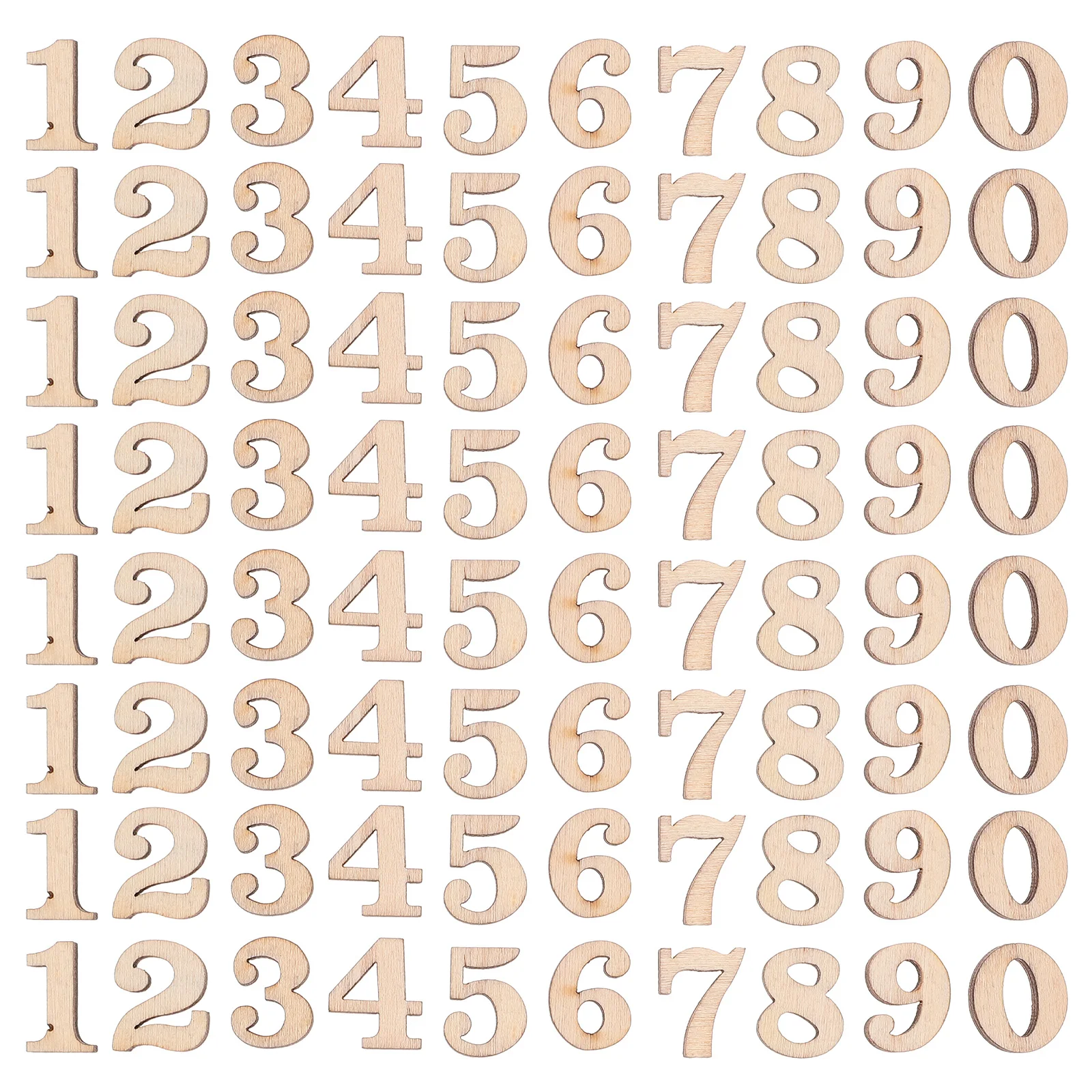 

100 Pcs Wooden Letters Unfinished Slices Blank Cutouts DIY Blocks Child Crafts Embellishments Assorted Pieces Sheets Rectangles