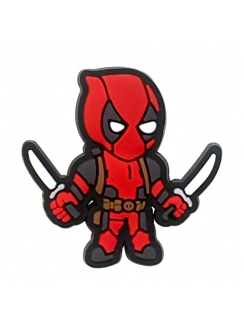 MINISO 9/19 sztuk Deadpool pcv zawieszki do butów akcesoria dekoracje do butów ozdoby designerskie Fit bransoletki prezent dla dzieci prezent na boże narodzenie