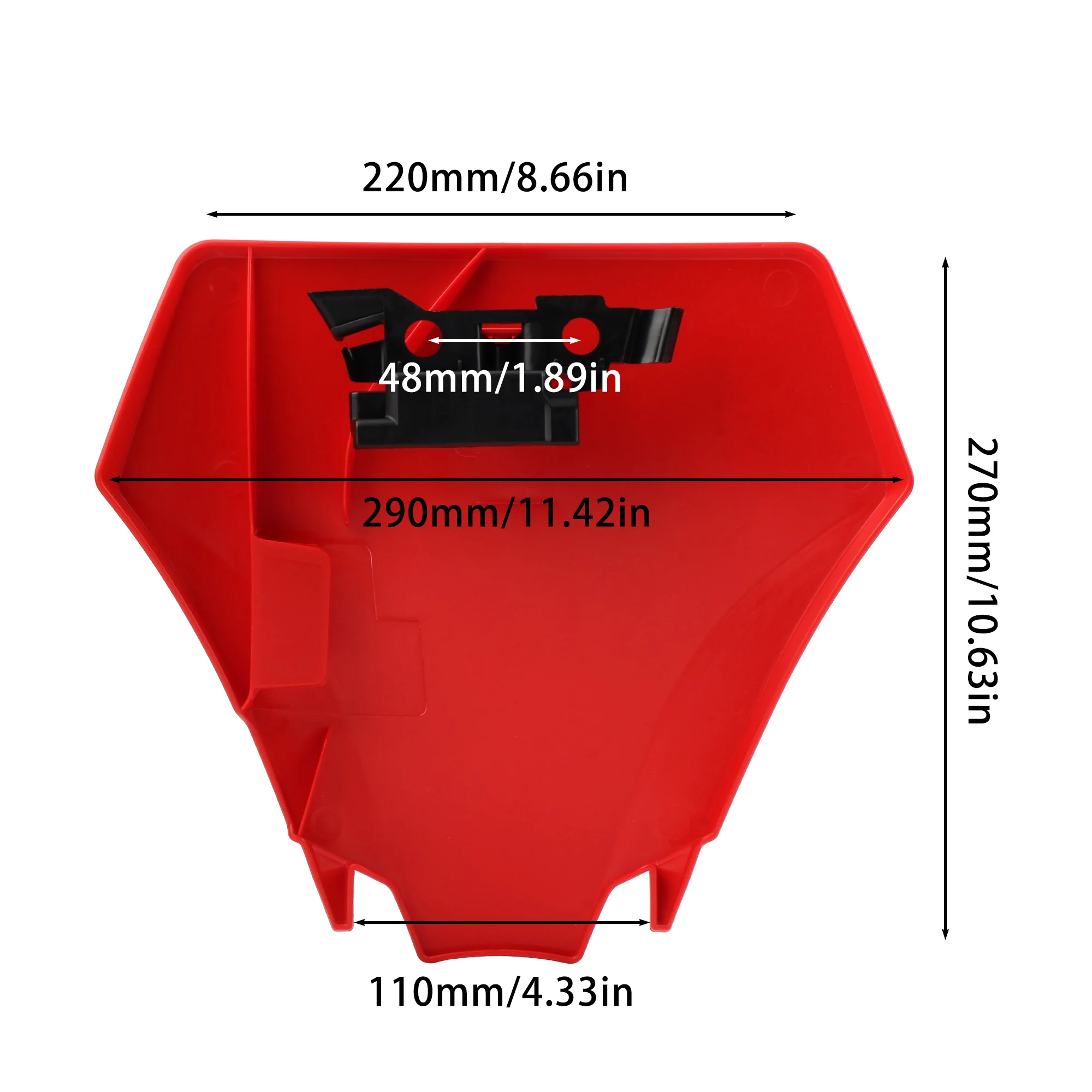 Enduro 2024 Dirt Bike Motorcycle Red Number Plate Flat Motorcycle Mask For GASGAS EX EC 300 350F 400F 450F 500F Moto Accesorios