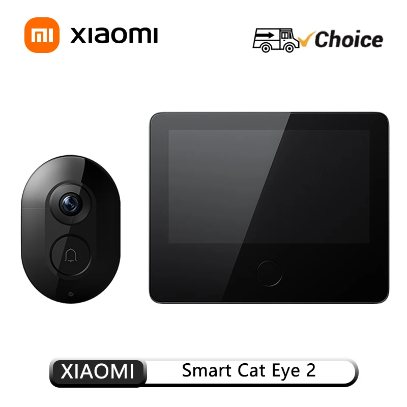 XIAOMI Smart Cat eye 2 WiFi Wireless Camera Video Peephole Doorbell 3MP HD Infrared Night Vision 180 Wide Nngle For Mi Home APP