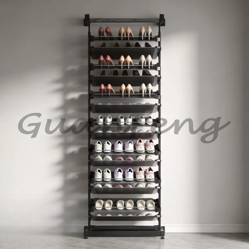 Push‑Pull Retractable Shoe Storage Basket Built‑in Drawer Type Shoe Rack Adjustable Partition Hardware for Shoe Cabinet