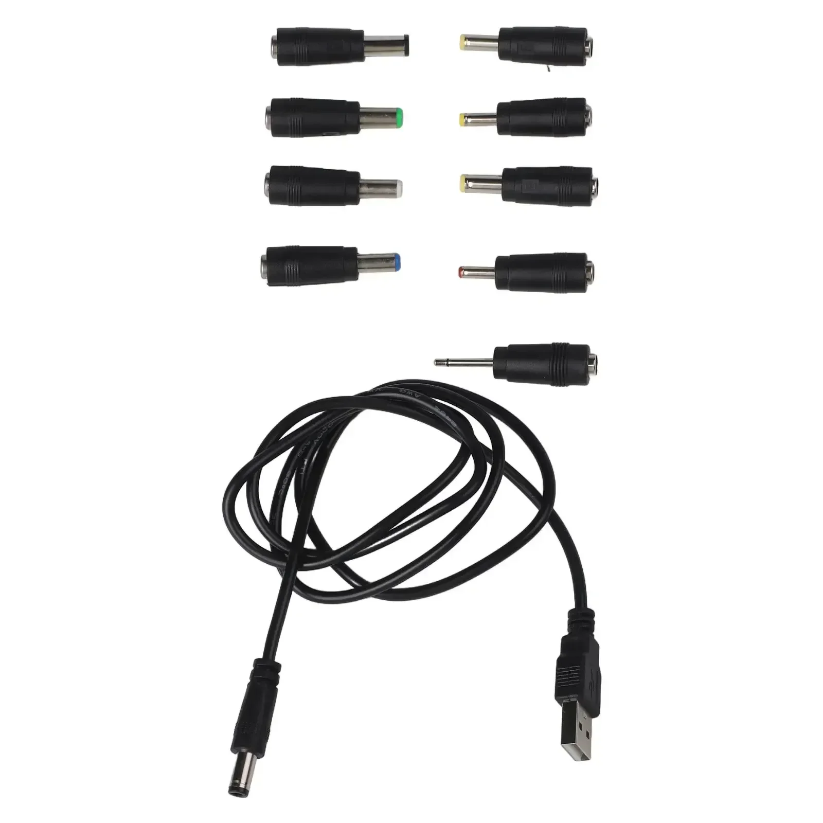 Power Cable USB To DC Power Cable Travel Accessory Hassle-Free Setup Travel-Friendly Interchangeable Connectors