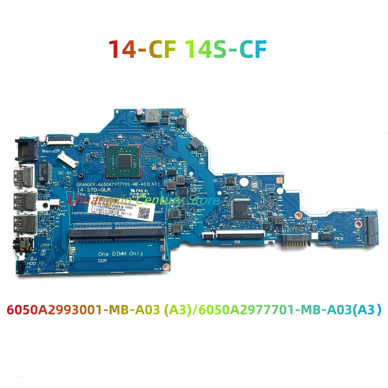 6050A2993001/6050A2977701 Suitable for HP 14-CF 14S-CF laptop motherboard with N4000/N5000/N5030 CPU 100% test OK shipment