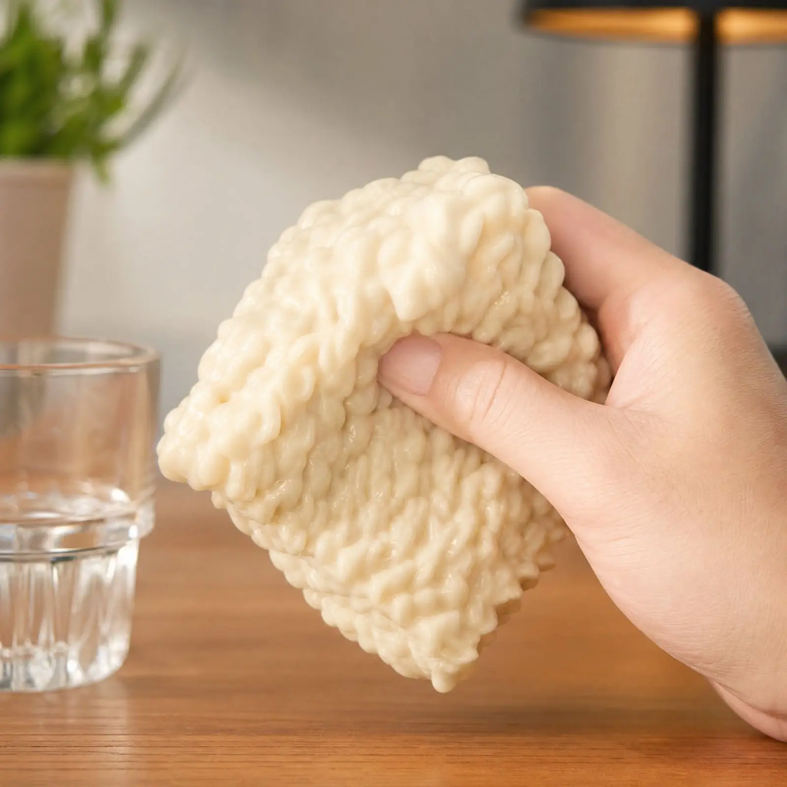 Simulation Crunchy Instant Noodle Cute Dog Handmade Squishy Ball Building Blocks Crunchy Sound Stress Relief Squeeze Toy - view 4