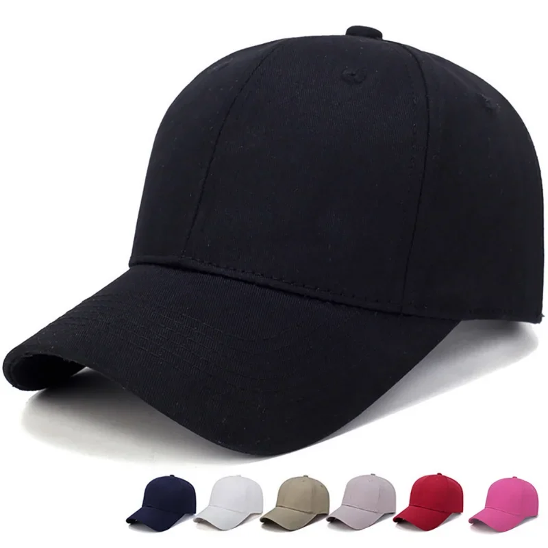 Simple Baseball Cap Women Fashion Cotton Light Plate Solid Color Baseball Cap Men Outdoor Sunshade Cap кепка женская летняя