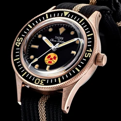 Thorn Non-Radiation Fifty Xun Tin Bronze Cusn8 Diving Watch Fashion Trend Personality Watch Nh35a Automatic Mechanical Movement