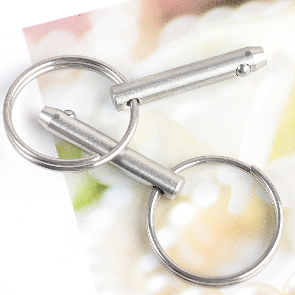 4pcs Safety Marine Accessories Stainless Steel Quick Release Ball Deck Hinge Boat Bimini Tops Pin Locking Pin Ship Outfitting