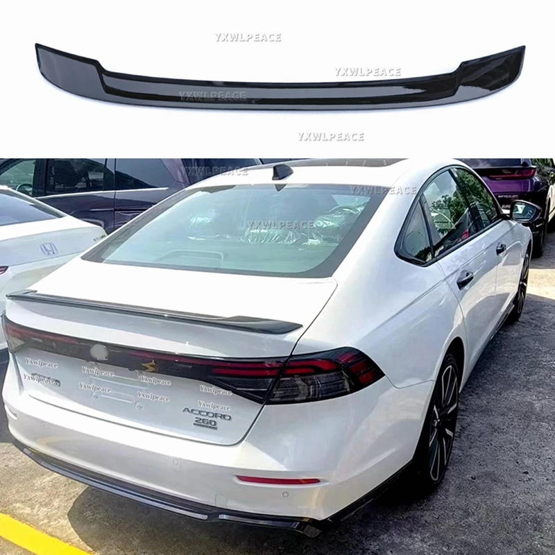 Para el más nuevo Accord Honda 11. a generación Accord Spoiler 2023 ABS plástico trasero maletero labio alerón accesorios de coche